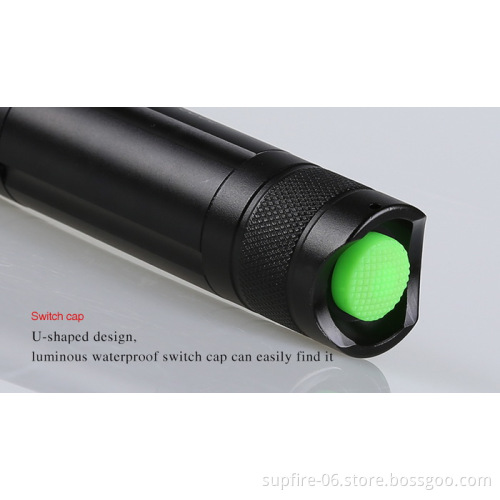 SupFire mini colorful dry battery rechargeable waterproof LED flashlight